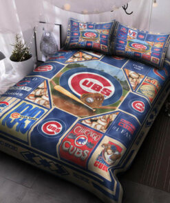 Chicago Cubs V3 Quilt Bed Set