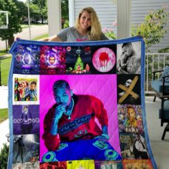 Chris Brown Style 2 Album Covers Quilt Blanket