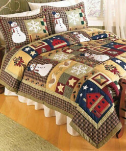 Christmas Snowman Patterns Bed Sheets Duvet Cover Bedding Sets
