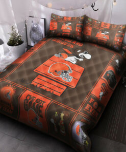 Cleveland Browns V2 Quilt Bed Set