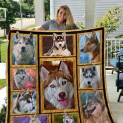 Cozy Canine Elegant Dog Gallery Fleece Blanket