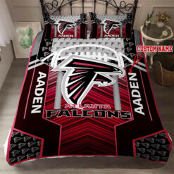 Custom Name Atlanta Falcons Bedding Set Custom Name Atlanta Falcons Duvet Covers Atlanta Falcons Nfl Bedding Set Atlanta Falcons Fan Tdv1
