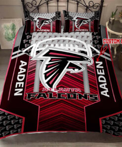 Custom Name Atlanta Falcons Bedding Set Custom Name Atlanta Falcons Duvet Covers Atlanta Falcons Nfl Bedding Set Atlanta Falcons Fan Tdv1
