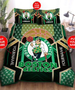 Custom Name Boston Celtics Bedding Set Custom Name Boston Celtics Duvet Cover Boston Celtics Comforter Sets Boston Celtics Nba Fan Tdv04