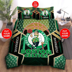 Custom Name Boston Celtics Bedding Set