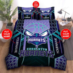 Custom Name Charlotte Hornets Bedding Set