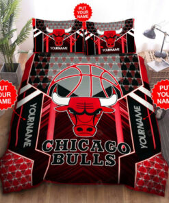 Custom Name Chicago Bulls Bedding Set
