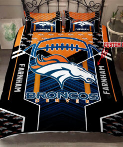 Custom Name Denver Broncos Bedding Set