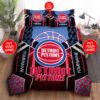 Custom Name Detroit Pistons Bedding Set Custom Name Detroit Pistons Duvet Cover Detroit Pistons Comforter Sets Detroit Pistons Nba Tdv11