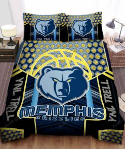 Custom Name Memphis Grizzlies Bedding Set