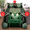 Custom Name Milwaukee Bucks Bedding Set Custom Name Milwaukee Bucks Duvet Cover Milwaukee Bucks Comforter Sets Milwaukee Bucks Nba Tdv02