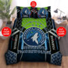 Custom Name Minnesota Timberwolves Bedding Set Custom Name Minnesota Timberwolves Duvet Cover Minnesota Timberwolves Comforter Sets Tdv15