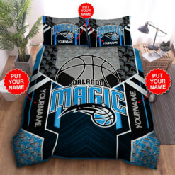 Custom Name Orlando Magic Bedding Set Custom Name Orlando Magic Duvet Cover Orlando Magic Comforter Sets Orlando Magic Nba Fan Gift Tdv09