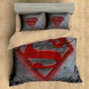 Customize Superman 3pcs Duvet Cover Set Bedding Set Flat Sheet Pillowcases Bedlinen