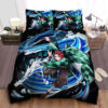 Demon Slayer Tanjiro Tenth Form Constant Flux Artwork Bed Sheets Duvet Cover Bedding Sets