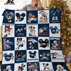 Denver Broncos Disney Quilt Blanket