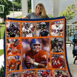 Denver Broncos Legends Quilt Blanket