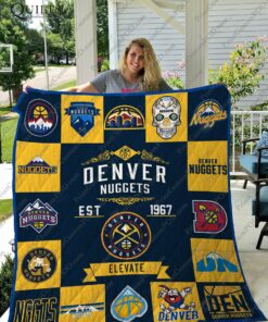 Denver Nuggets Quilt Blanket Ver 17