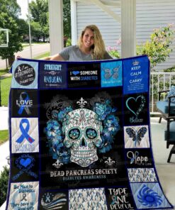 Diabetes Awareness Quilt Blanket 01