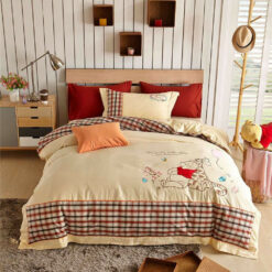 Disney-winnie-the-pooh-plaid-bedding-set Duvet Cover Pillow Cases
