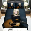 Dolly Parton With Guitar Bed Sheets Spread Duvet Cover Bedding Sets