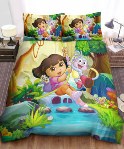 Dora The Explorer Bed Sheets Duvet Cover Bedding Sets