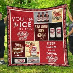 Dr Pepper Diet Quilt Blanket
