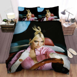 Dua Lipa Future Nostalgia Album Cover Bed Sheets Spread Comforter Duvet Cover Bedding Sets