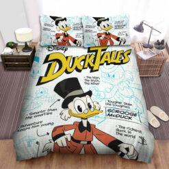 Ducktales Scrooge Mcduck Poster Bed Sheets Duvet Cover Bedding Sets