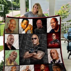 Dwayne Johnson Quilt Blanket 01
