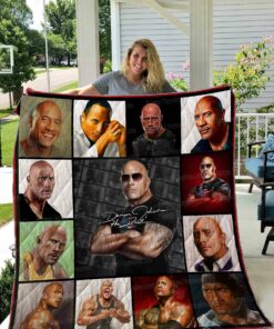 Dwayne Johnson Quilt Blanket 01