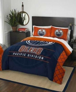Edmonton Oilers Gs-cl-kl2309 Bedding Set Halloween And Christmas Sale