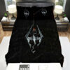 Elder Scrolls Skyrim Logo Bed Sheets Duvet Cover Bedding Sets