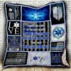 Emt Paramedic Thin White Line Quilt Blanket