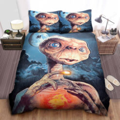 E.t. The Extra-terrestrial Portrait Painting Bed Sheets Duvet Cover Bedding Sets