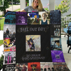 Fall Out Boy Album Covers Quilt Blanket