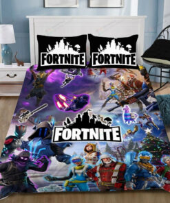 Fortnite Gamer With Logo Bedding Set (duvet Cover & Pillow Cases)