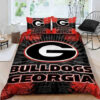 Georgia Bulldogs Logo 3d Printed Duvet Cover Bedding Set