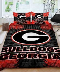 Georgia Bulldogs Logo 3d Printed Duvet Cover Bedding Set