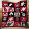 Georgia Bulldogs Us Against The World Quilt Blanket Great Customized Blanket Gifts For Birthday Christmas Thanksgiving