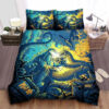 Godzilla Fights King Ghidorah In The City Bed Sheets Duvet Cover Bedding Sets