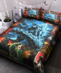 Godzilla Quilt Bed Set