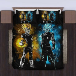 Goku And Vegeta Of Dragon Ball Bedding Set Duvet Cover Pillow Cases