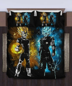 Goku And Vegeta Of Dragon Ball Bedding Set Duvet Cover Pillow Cases