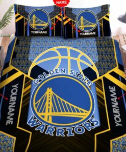 Golden State Warriors Bedding Set Custom Name Golden State Warriors Duvet Covers Warriors Nba Bedding Set Warriors Nba Fans Gift Hc Cb75