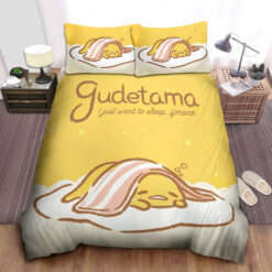 Gudetama I Just Want To Sleep Forever Bed Sheets Duvet Cover Bedding Sets