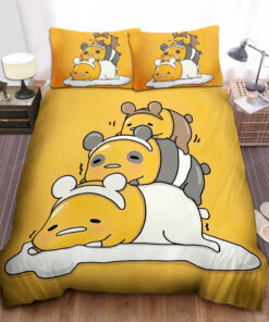 Gudetama & We Bare Bears Cross-over Bed Sheets Duvet Cover Bedding Sets