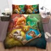 Harry Potter Cute Little Animals Symbol Of Houses In Hogwarts Crest Bed Sheets Duvet Cover Bedding Sets