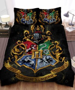 Harry Potter Original Hogwarts Crest Bed Sheets Duvet Cover Bedding Sets