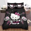 Hello Kitty In Punk Rock Style Bed Sheets Spread Duvet Cover Bedding Sets